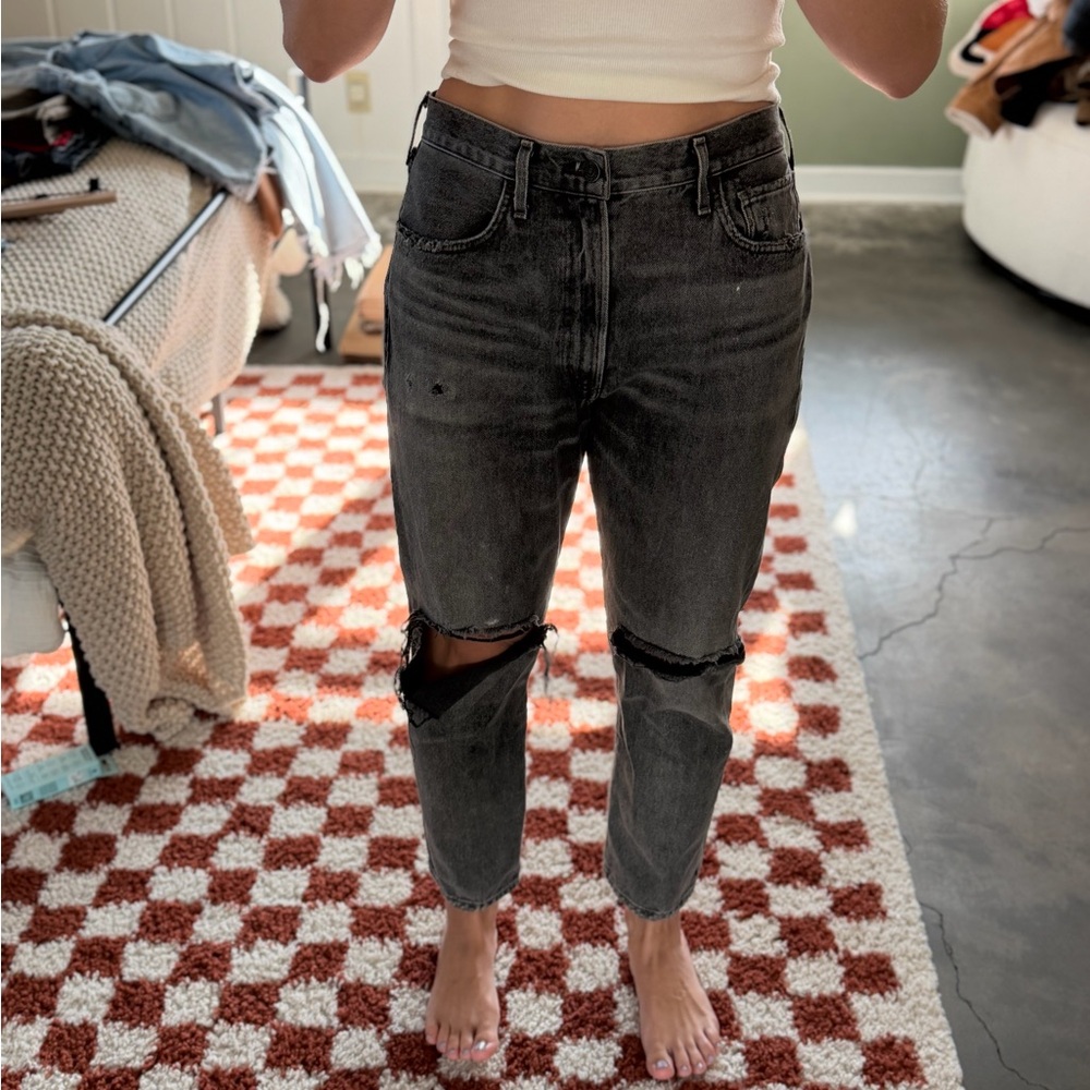 Distressed Black Citizens of Humanity Jeans